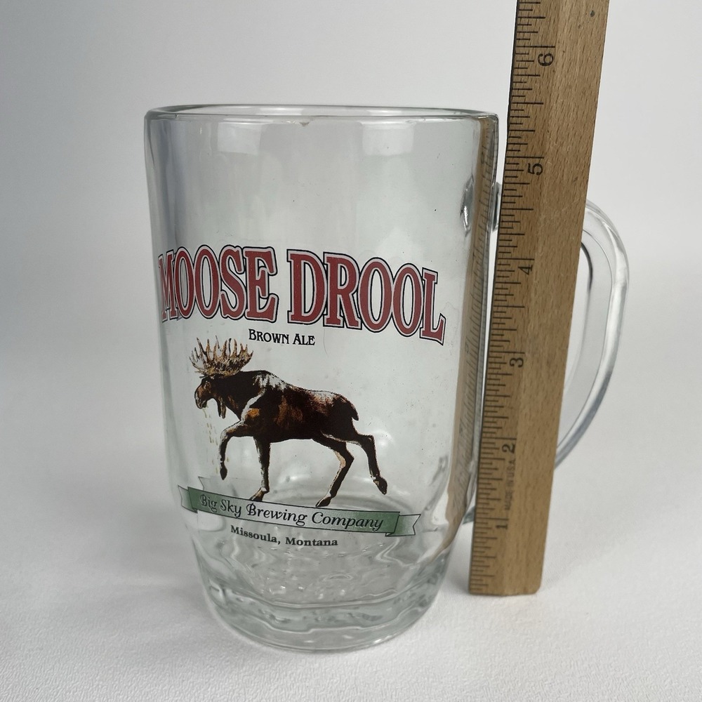 Moose Drool Brown Ale Beer Mug Big Sky Brewing Co Glass Stein Montana